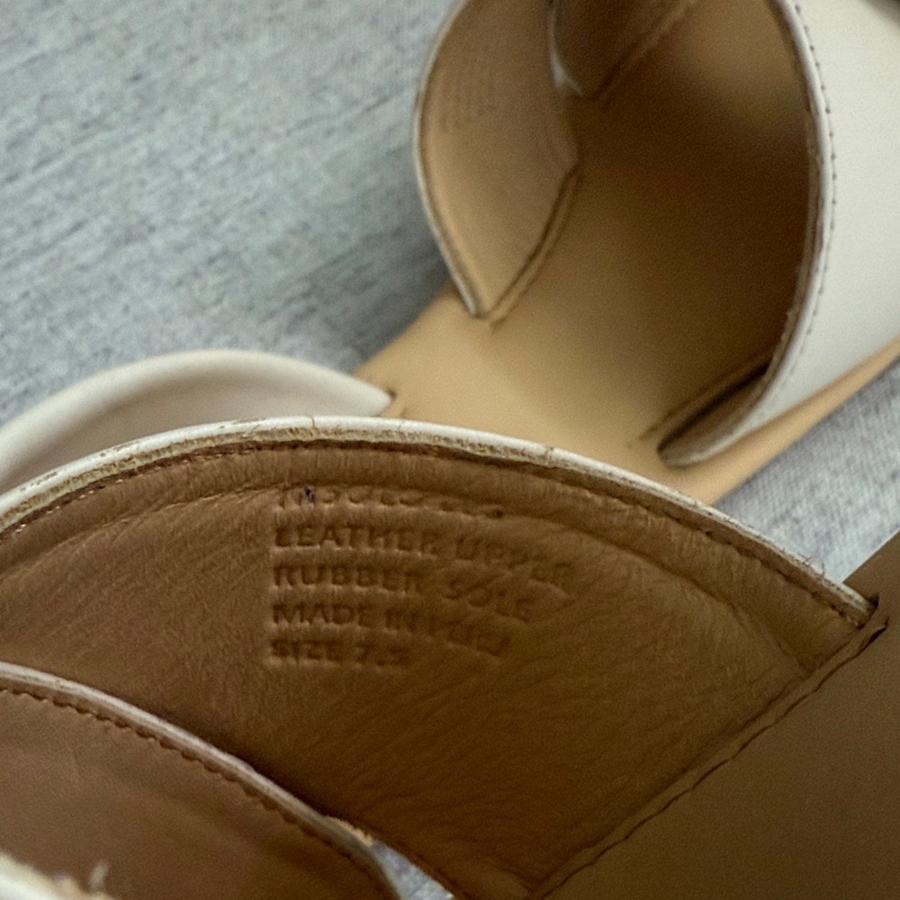 NWOT Nisolo Cream Women's Sandals - Picture 6 of 7